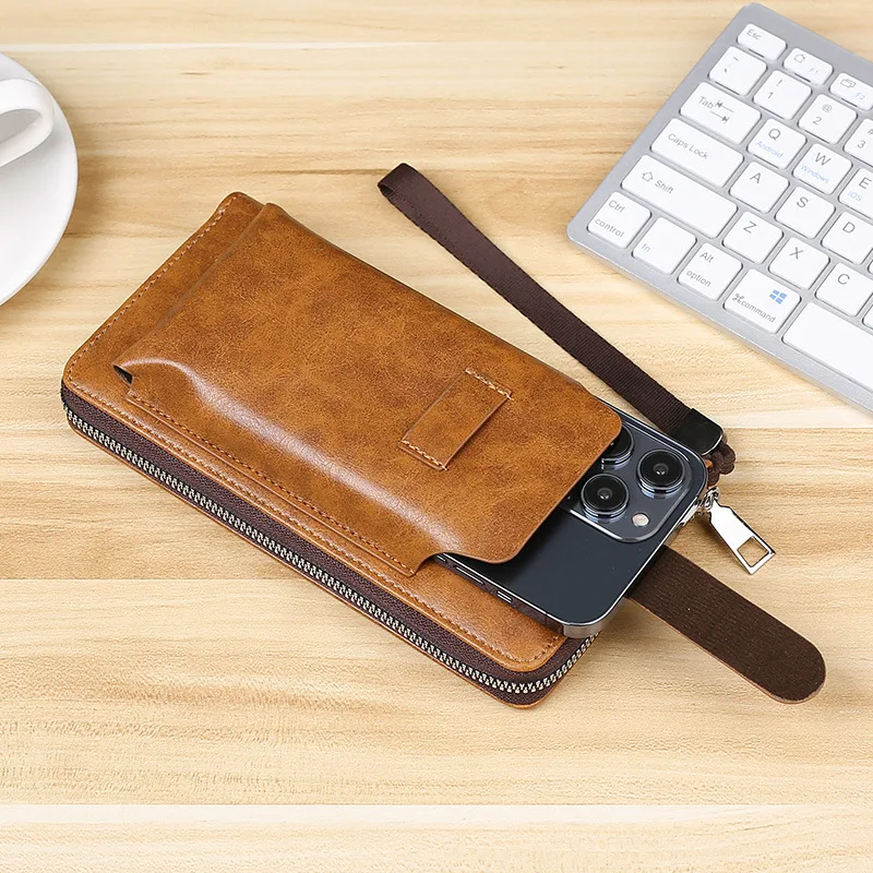 2023 New PU leather wallets for men Business Long mens wallet Multifunctional card holders for men Big Capacity smart wallet man