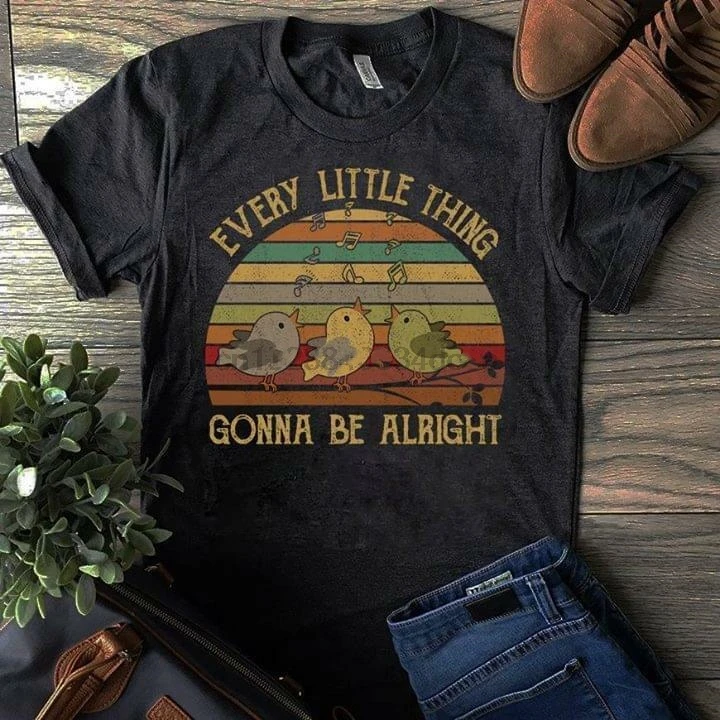 

Bob Marley Every Little Thing Gonna Be Alright Vintage Tshirt Cotton Men S 4Xl