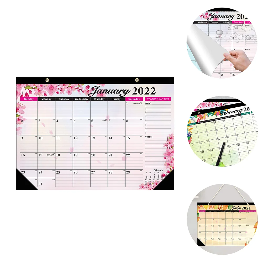 

1 шт. креативный практичный планировщик расписания 2022 календарь удобный 2022 настенный календарь Настольный календарь для дома