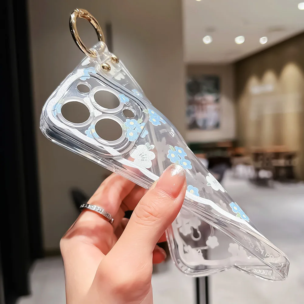 Мягкий чехол SoCouple с ремешком на запястье для iPhone 13 14 15 12 11 Pro Max mini X XR XS 7 8 Plus