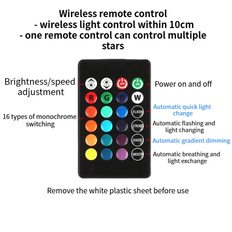 Гигантские светодиодные фонарики звезды на день рождения с дистанционным