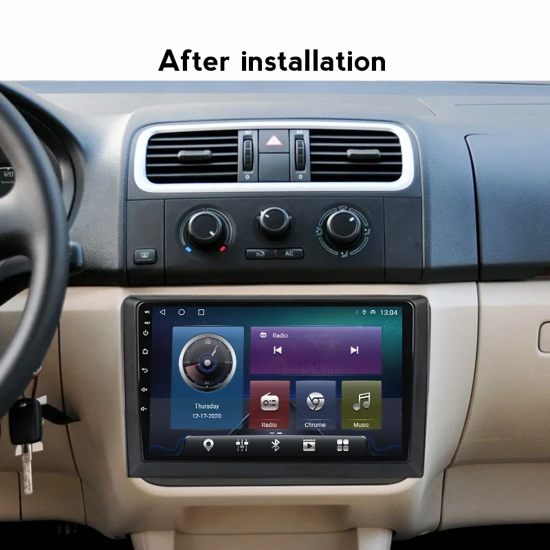 Автомагнитола 2DIN для Skoda Fabia мультимедийный стерео видеоплеер на Android с 4G LTE и