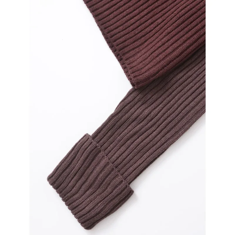 TRAF ZR укороченные пуловеры с асимметричным отложным воротником однотонный