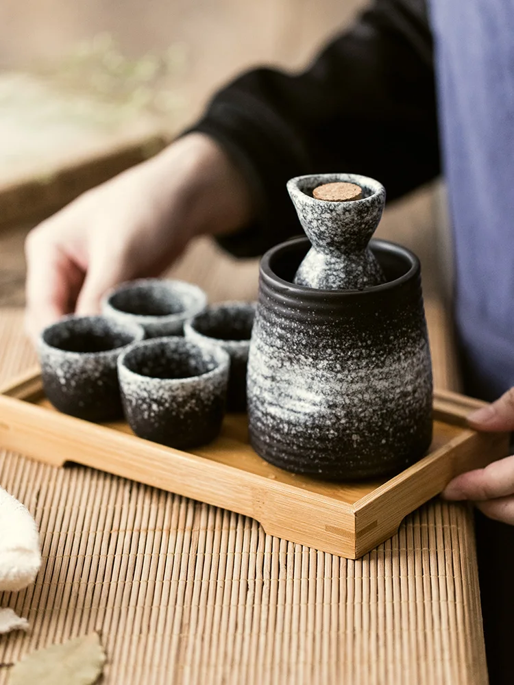 

Японский горшок для сакэ в стиле ретро, керамический горшок для вина, виски, подогреватель, чашка для сакэ, кувшин, мужской подарок на свадьбу, фарфоровая посуда для бара