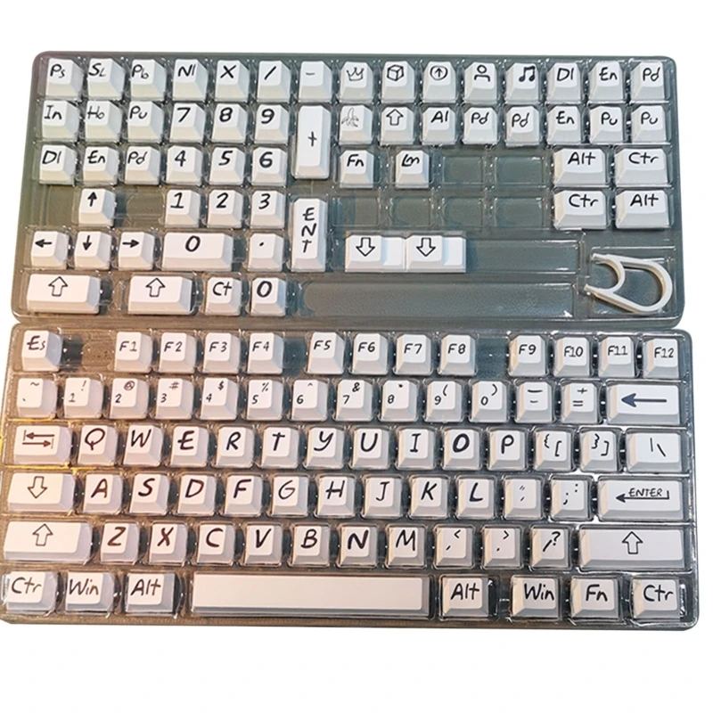 

133 Keys White Keycaps For MX Mechanical Keyboard Dropship