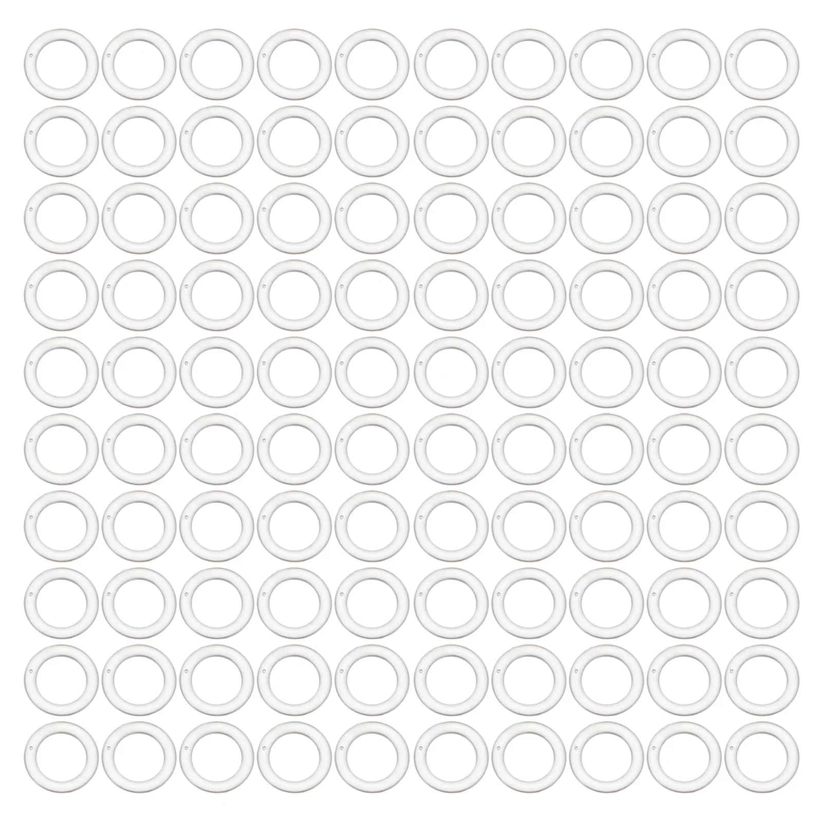

100 Pcs Roman Circle Sheer Curtains Plastic Buckle Round Rings Hanger Buckles