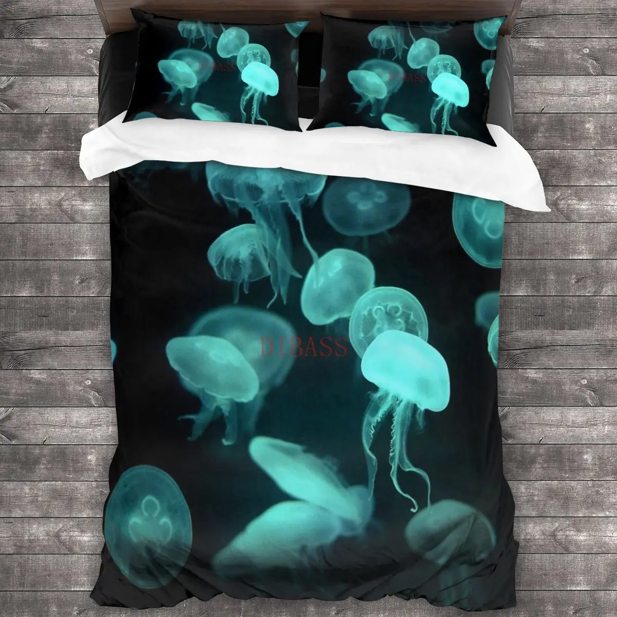 

Jellyfish 2.0 Soft Microfiber Comforter Set with 2 Pillowcase, Quilt Cover With Zipper Closure King Size Comforter Cover