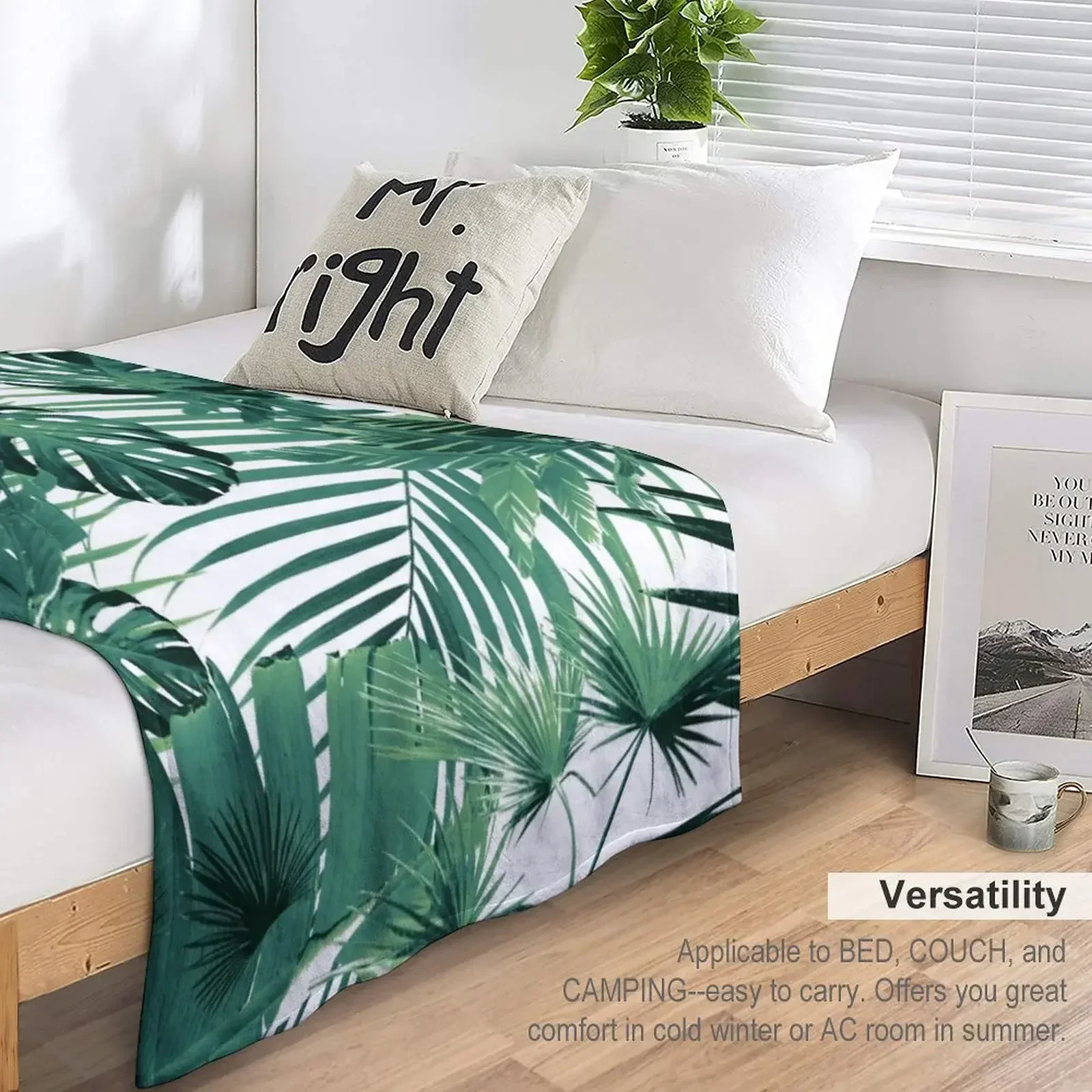 Листья тропических джунглей Сиеста # 5 тропический декор художественное одеяло