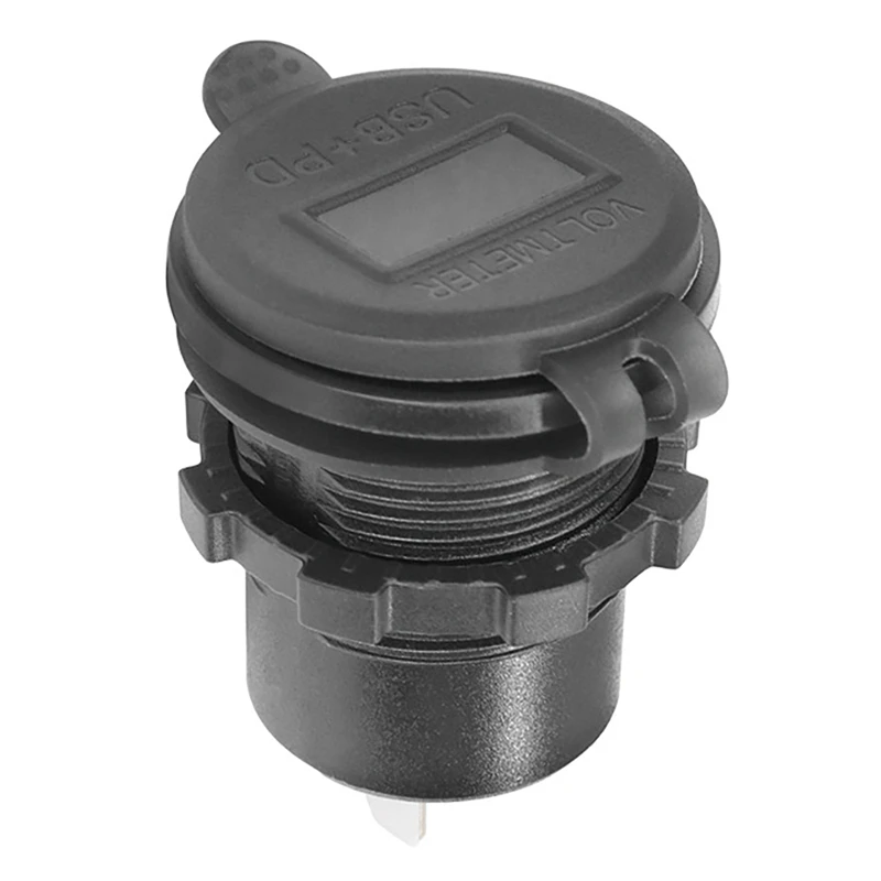 

2X 12V-24V 48W USB Outlet Waterproof Charger Socket PD And QC3.0 USB Port With LED Voltage For Car Truck Golf Cart Blue