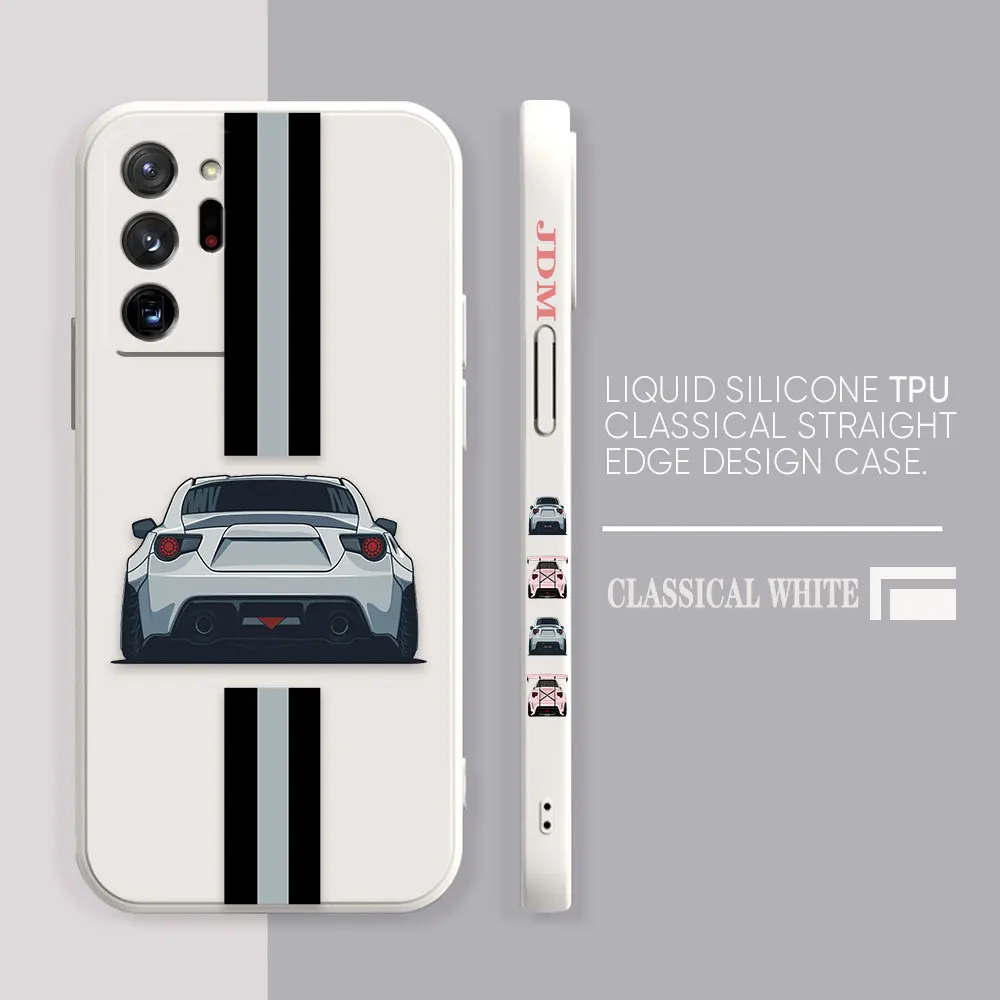 Case For Samsung Galaxy A90 A80 A70 A60 A50 A40 A30 A20S A10 Note 20 M33 Pro Plus Lite Ultra 4G 5G Case  Pink Silver Sports Car