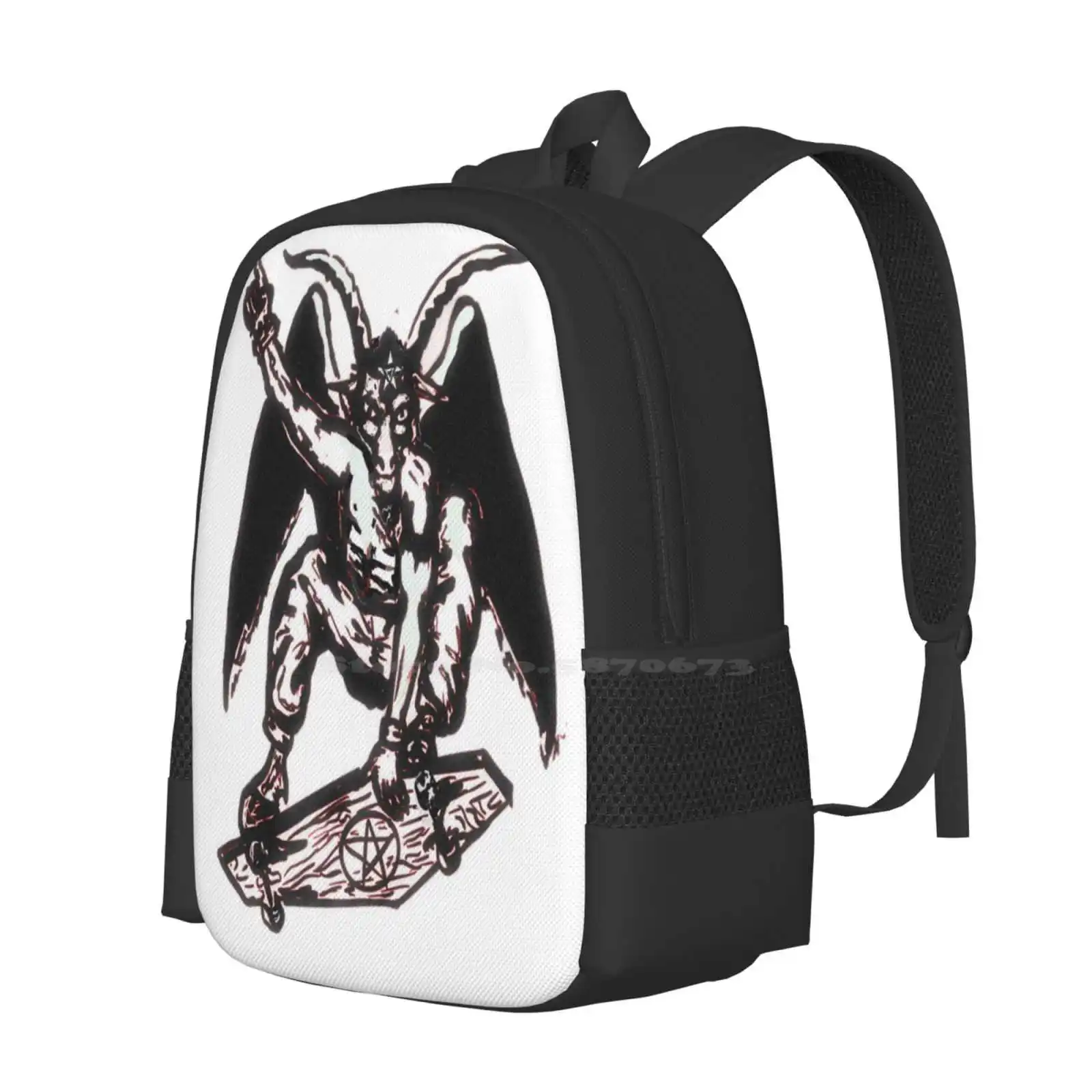 Рюкзак для скейтборда Baphomet школьный ранец модные сумки катания на коньках