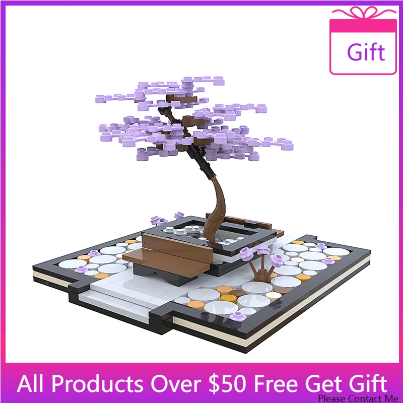 

MOC мини-горшечные строительные блоки, украшение, зеленый куст, цветок, трава, деревья, растения, домашние игрушки для подарка на день рождени...