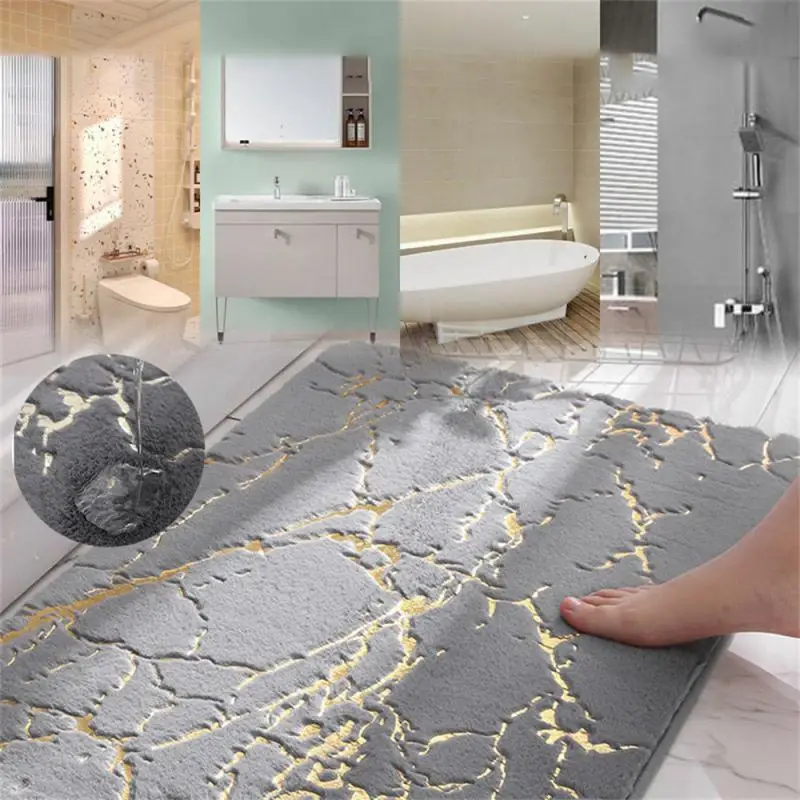 

Absorbent Carpet Anti-skid Rabbit Hair Living Room Bedside Floor Mat New Bedroom Bedside Blanket Floor Mat Thickened Bathroom