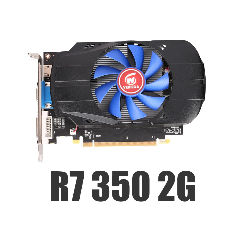 Видеокарта Veineda R7 350, 2 ГБ GDDR5, R7-350 бит, для игр и игр