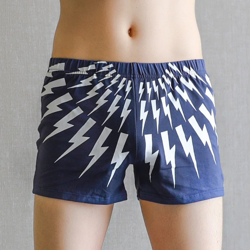 Men's Arrow Pants Large Size Lightning Boxer Youth Loose Short 3PCS