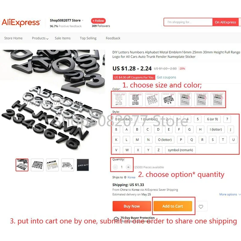 25 мм 30 DIY 26 букв 10 фотометаллическая Эмблема для всех автомобилей игра над