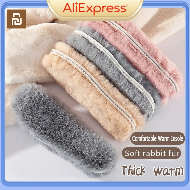 

1 Pair Warm Insoles Felt Imitation Rabbit Fur Winter Thicken Warming Heated Shoes Pads Shoe for Women Men Snow Boots FootwearPad