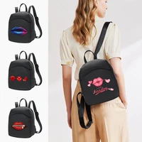 women mini backpack lady shoulders school bag for girl designer backpacks crossbody bag mouth series pattern travel book bags