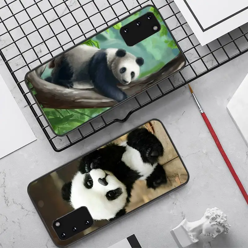 

Chinese Bear Panda Phone Case for Samsung S10 21 20 9 8 plus lite S20 UlTRA 7edge