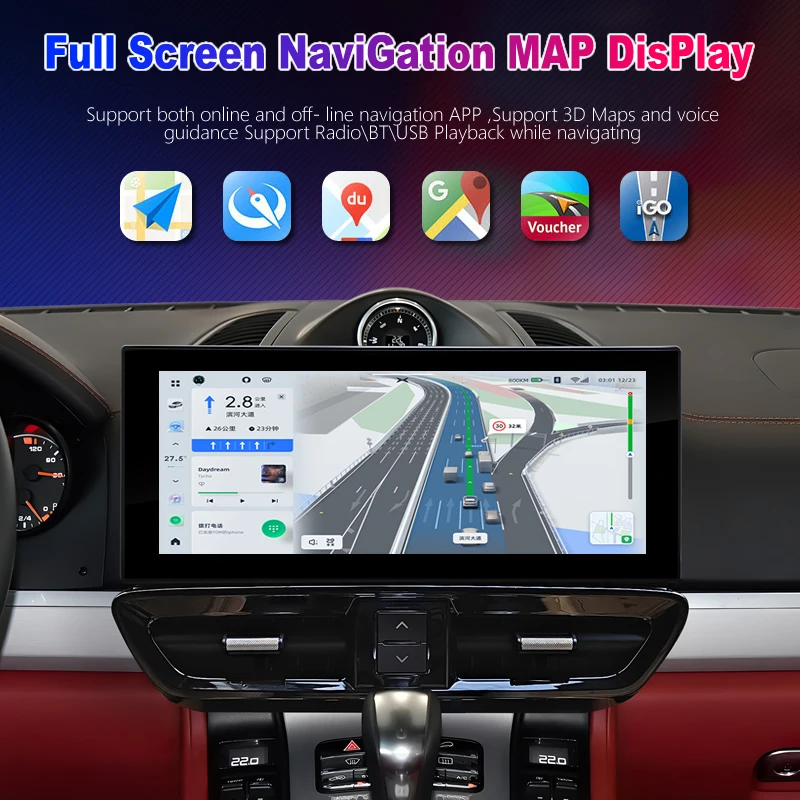Автомагнитола для Porsche Cayenne с GPS-навигацией мультимедийный видеоплеер 2Din HD