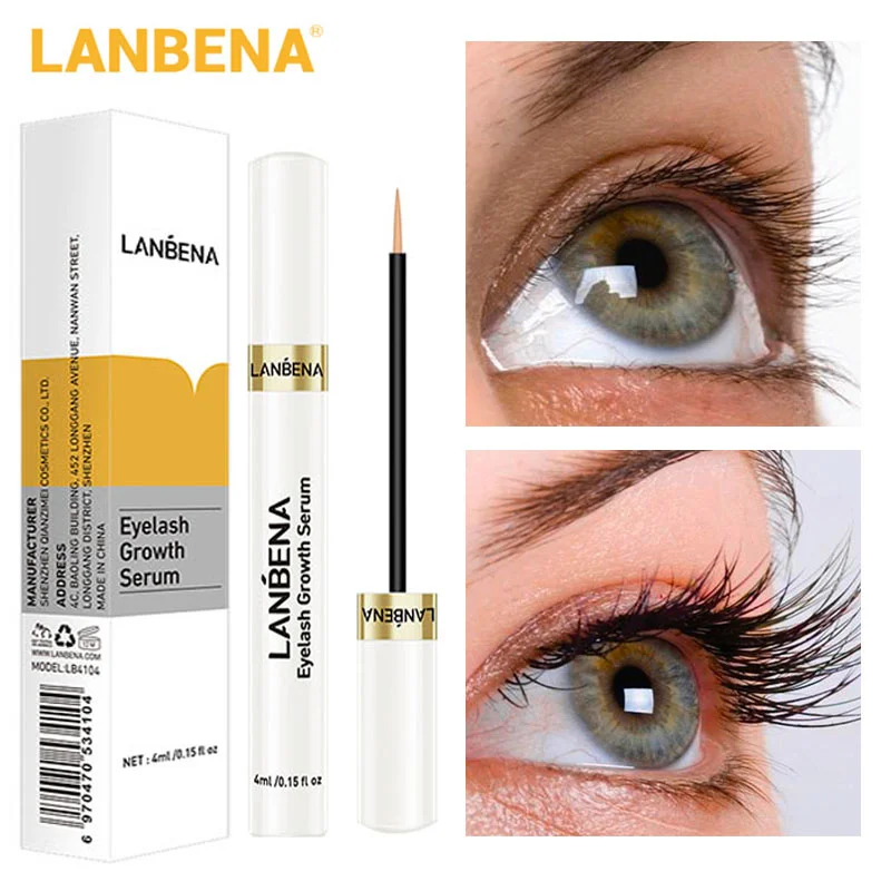 

LANBENA 7 Day Fast Eyelash Growth Serum Eyelash Enhancer Longer Fuller Thicker Lashes Nourish Eyebrows Enhancer Eyelash Care