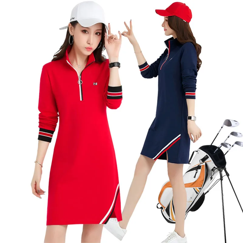 

Female elastic GOLF GOLF long-sleeved dress uniforms skirt