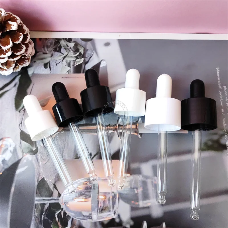 Пластиковые пипетки черного/белого цвета 18/20/24 мм 100 шт./партия