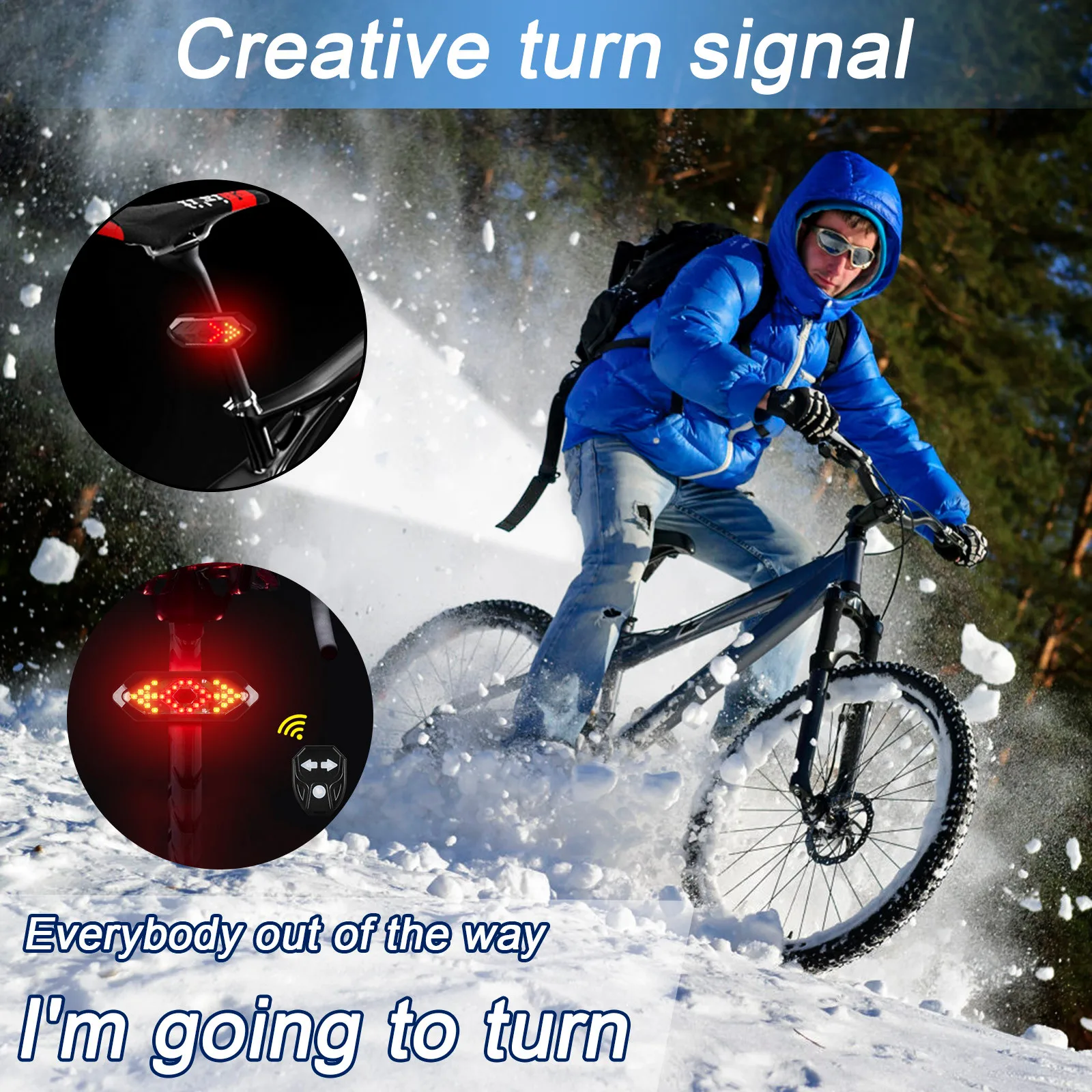 

Светильник сигнал для велосипеда, беспроводной сигнал поворота с дистанционным управлением, сигнал поворота, зарядка через Usb