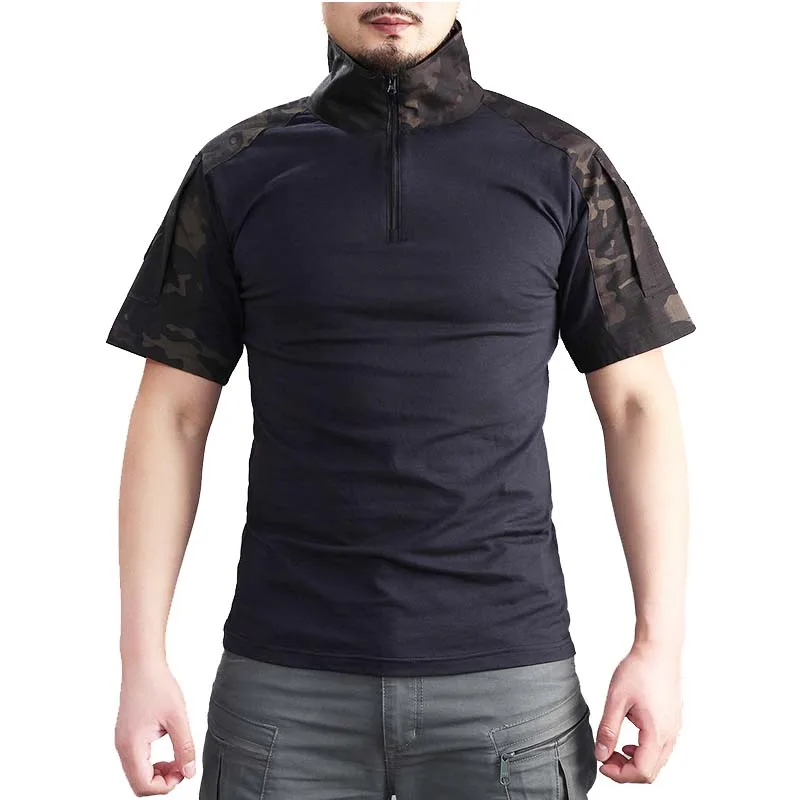 

Outdoor Tactical Shirt Military Hiking T-shirts Breathable T Shirts Safari Combat Shirts Camo Streetwear Men Camping Hiking Tees