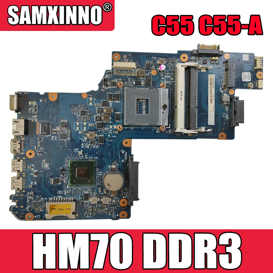 

Материнская плата для ноутбука Toshiba Satellite C50 C50-A C55 C55-A H000061920 с SJTNV HM70 DDR3 100% полностью протестирована