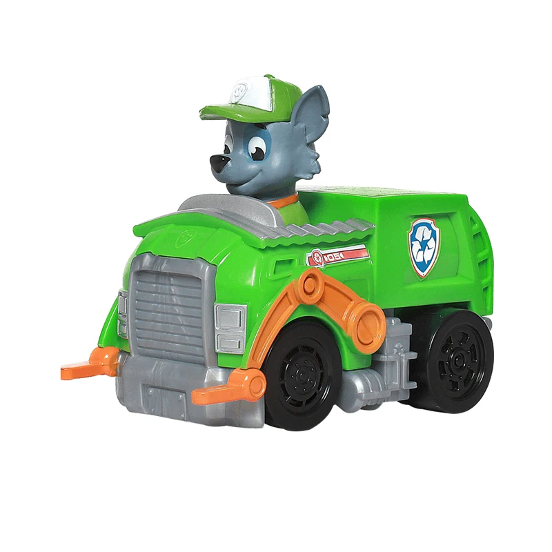 

Paw Patrol Rescue Racing Cars Rocky Garbage Collection Vehicle Toys for Kids Super Cars Children Gift Car Model