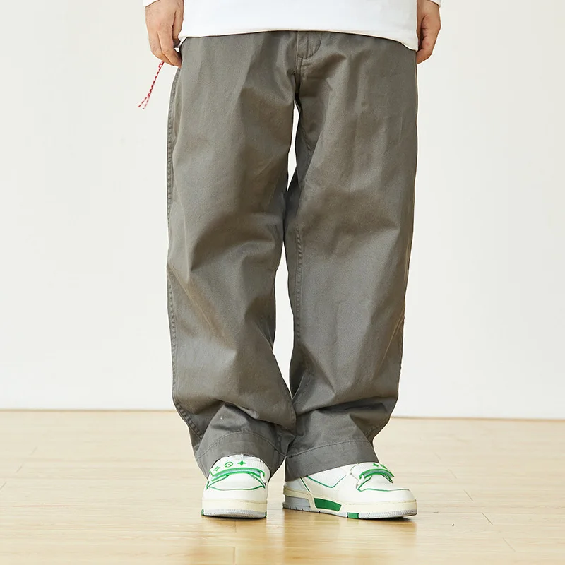 BEAMS JAPAN 23AW Little Red Rope Loose Wide Leg Tapered Japanese Trousers Casual Men's And Women's Versatile Overalls