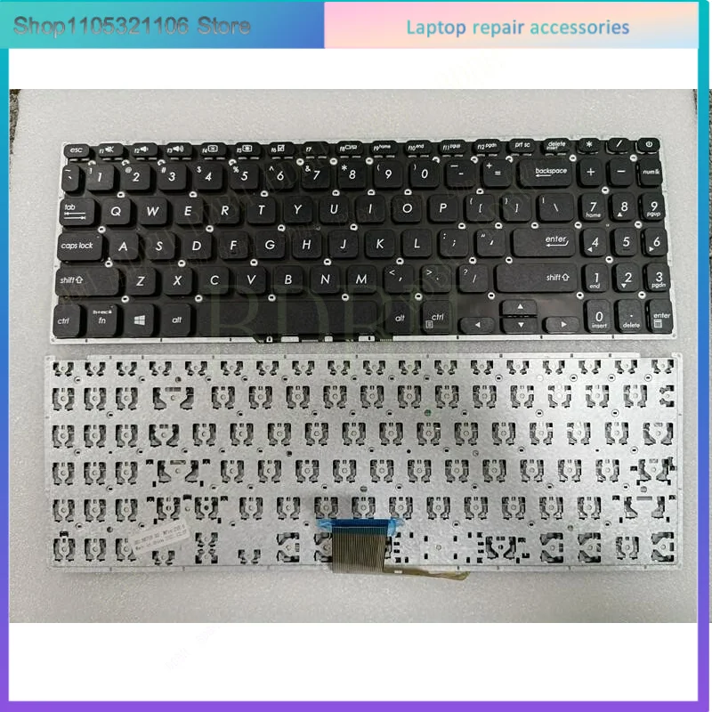 Новая клавиатура для ноутбуков Asus Vivobook X512 X512FA X512DA X512UA X512UB, черная, раскладка US (art.: 3920d86fbb3c5) - 3920d86fbb3c5