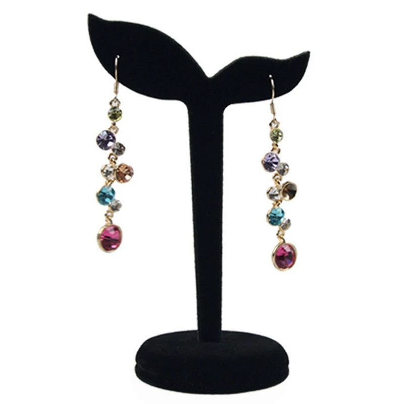 

Velvet Earring Display Stand Props Stud Earrings Holder Rack Storage 12Cmx7cm