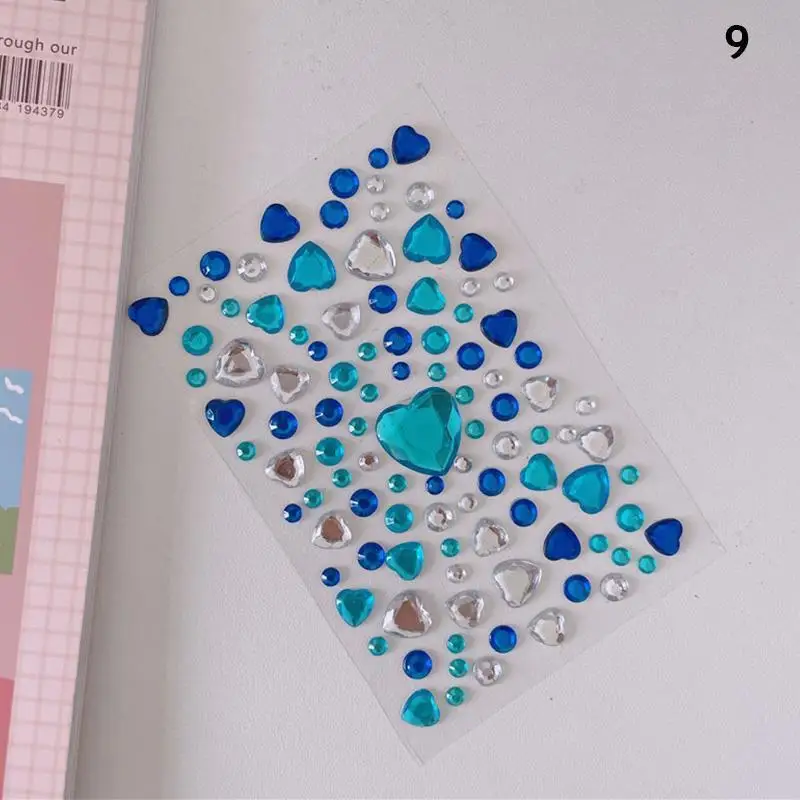 

Многоцветные самоклеящиеся стразы для декорирования