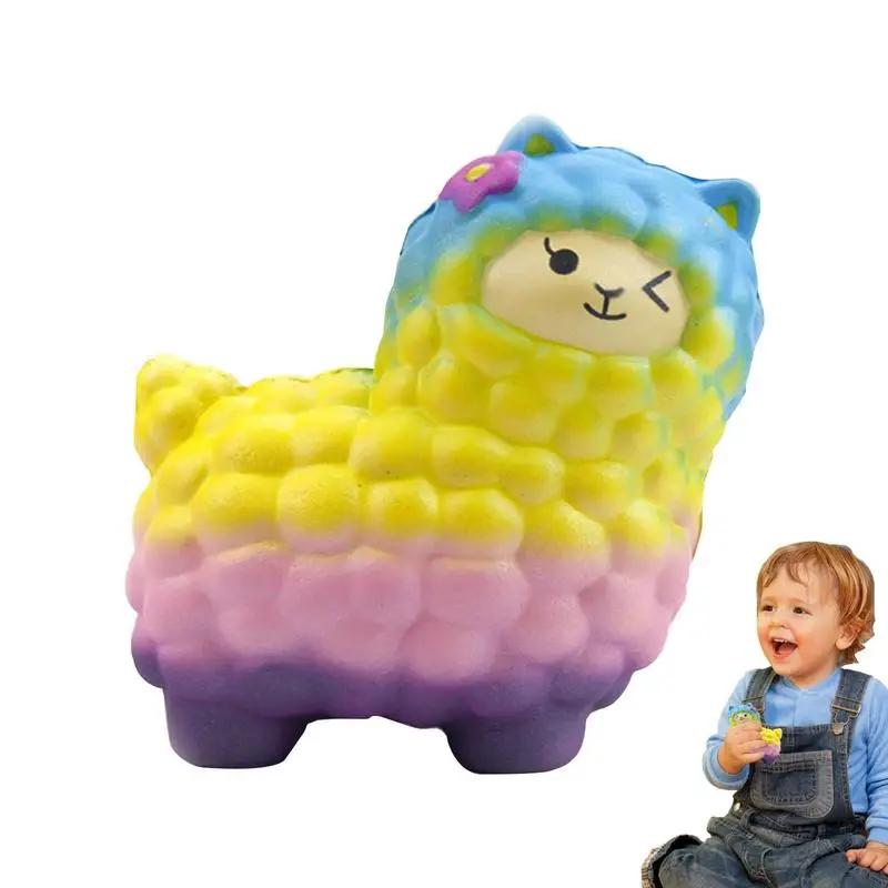 

Stress Alpaca Squeeze Toy Funny Stress Relief Sensory Hand Toys Slow Rising Animal Toy For Children And Adults Anti Anxiety