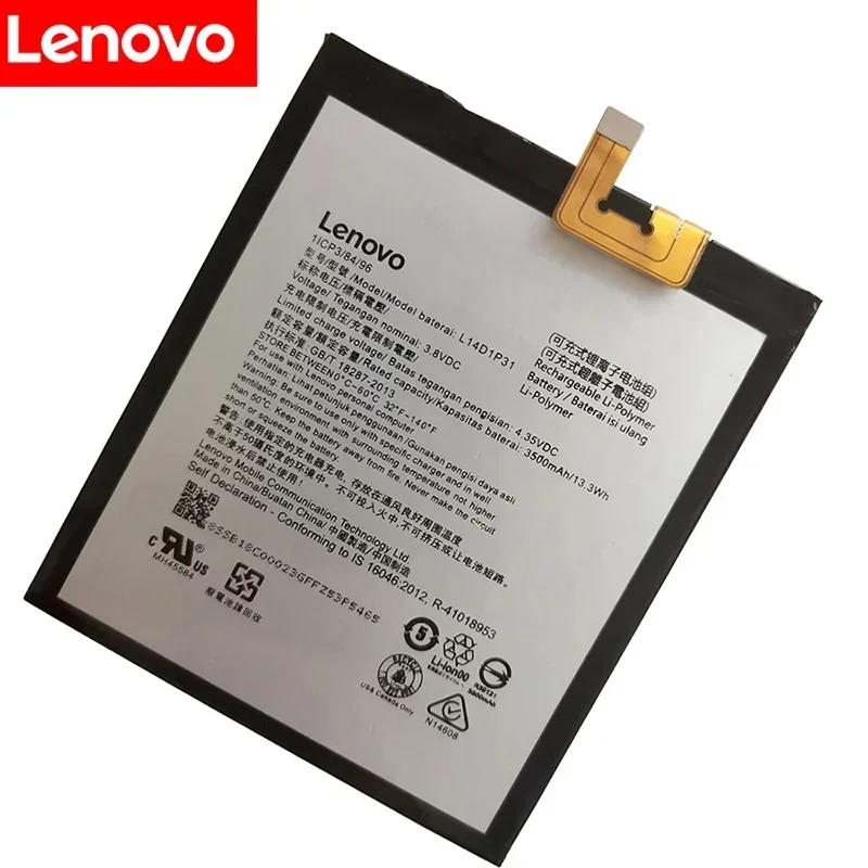 100% Оригинальный 3 8 V 3500mAh L14D1P31 для Lenovo PB1-770N PHAB Plus аккумулятор быстрая доставка