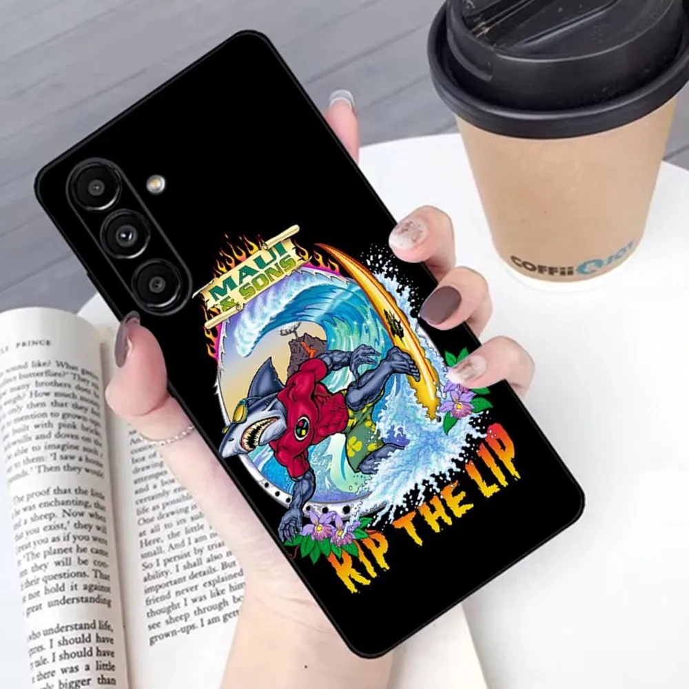 Чехол для телефона M-MAUI AND SONS Samsung S24 23 22 30 21 10 9 Ultra Plus Lite FE мягкий силиконовый черный