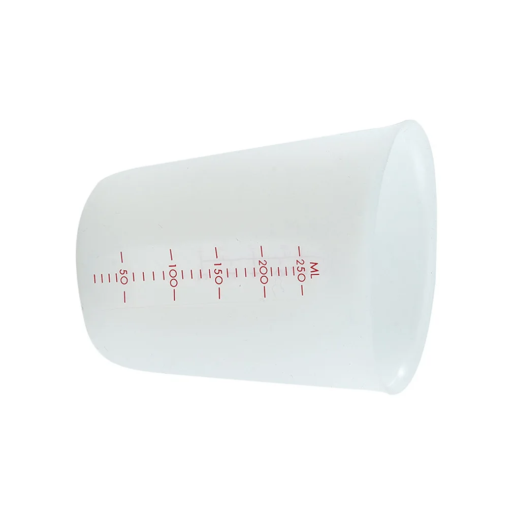 

Measuring Cup Milk Coffee Graduated Beaker Lab Kitchen Silicone Measuring Container Clear Scales Graduated Cup
