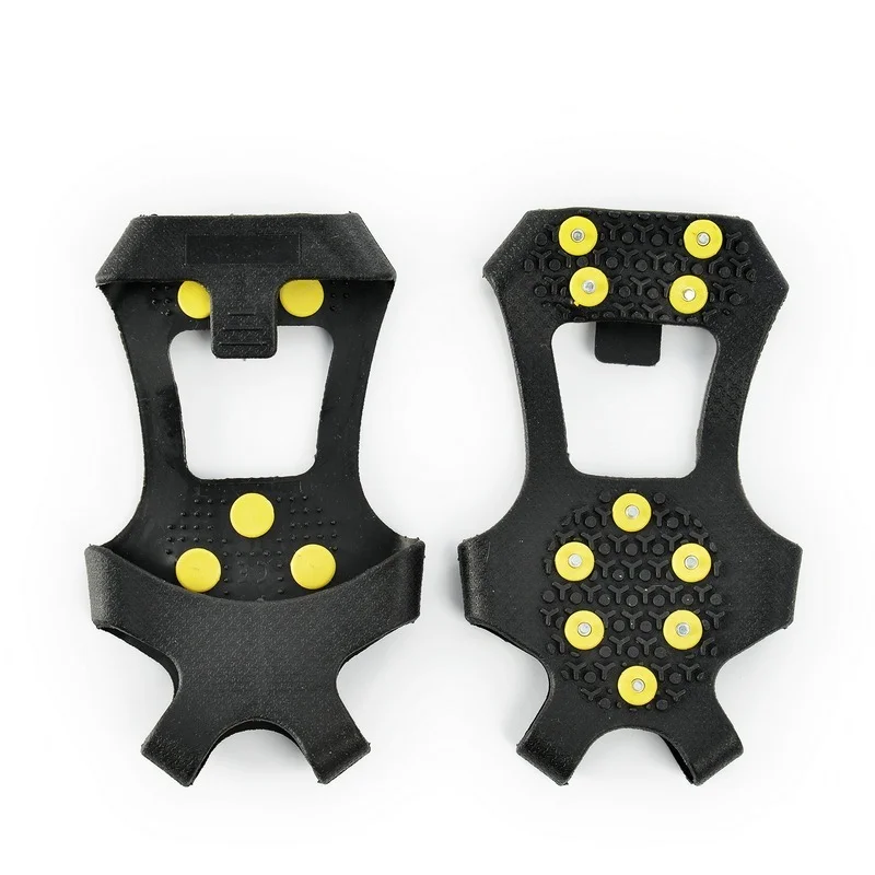 

10 Studs Anti-Skid Snow Ice Thermo Plastic Elastomer Climbing Shoes Cover Spikes Grips Cleats Over Shoes Covers Crampons