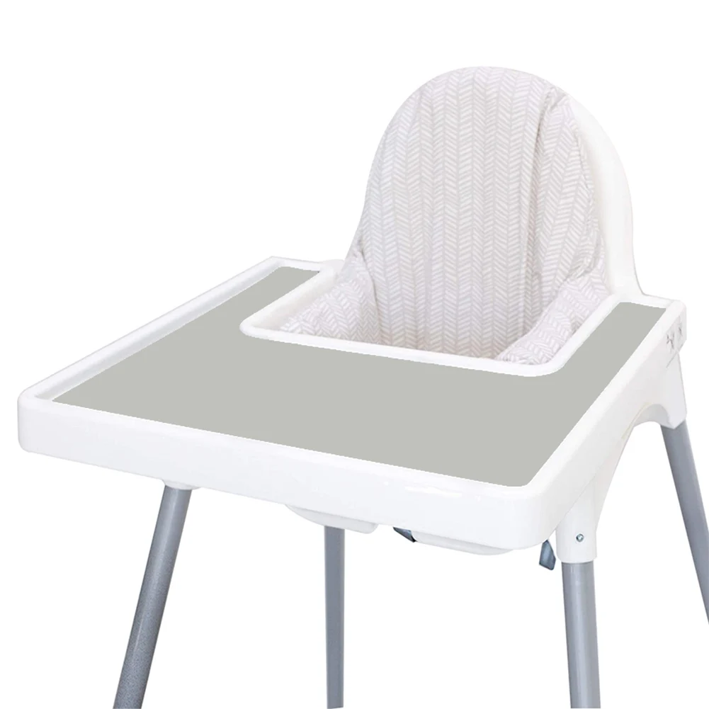 

Reusable Accessories Non Slip Baby Finger Foods Feeding Silicone Placemat High Chair Pad Mat Portable Washable Soft For Toddler