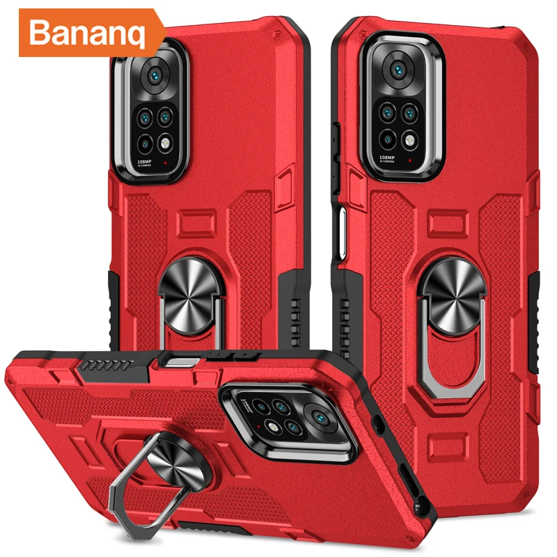 

Bananq Shockproof Case For Redmi 9 Power 9A 9C 9T 10 10A 10C 10X A1 Stand Cover For Redmi Note 9 9S 10 10S 11 11E Pro Max 4G