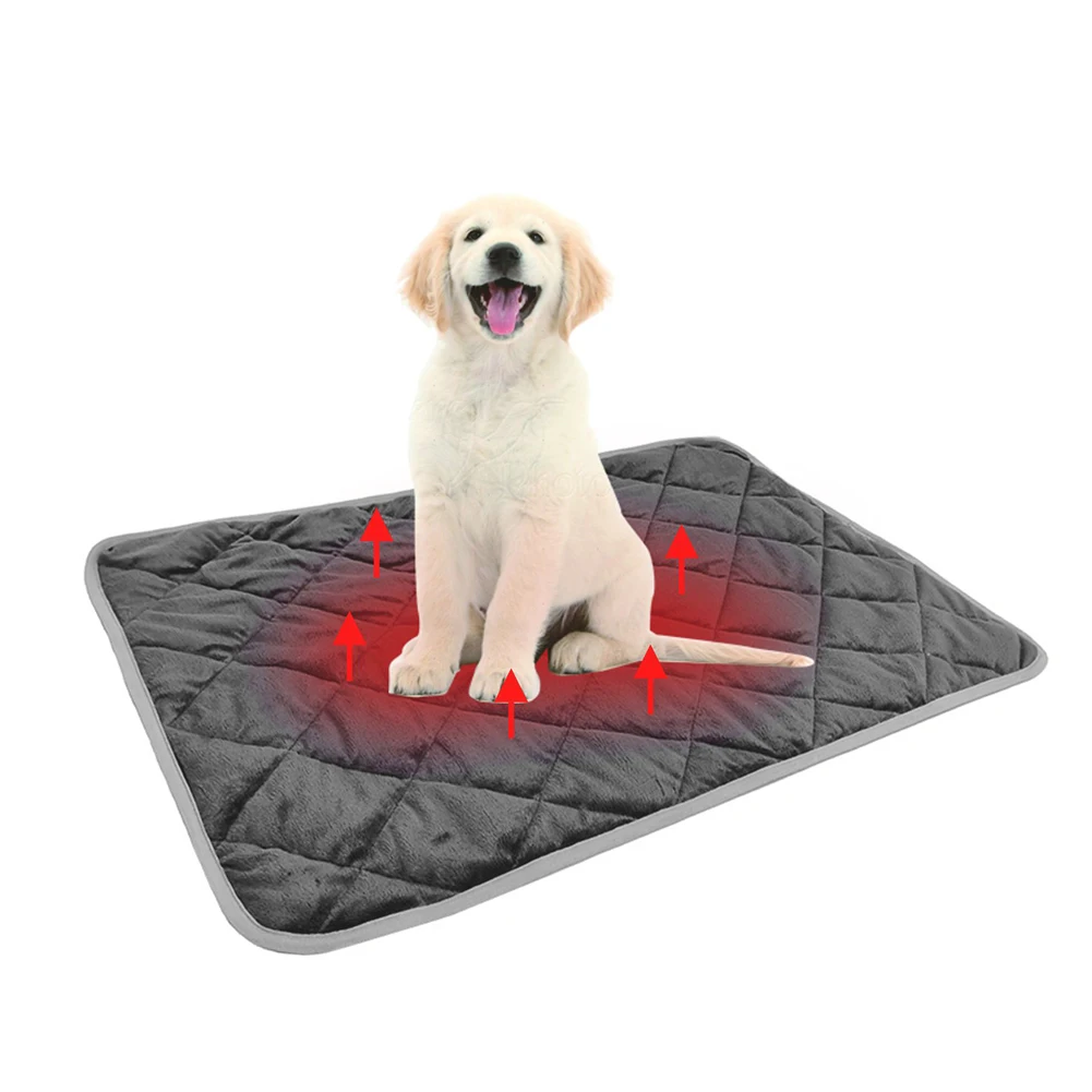 

Winter Pet Dog Bed Mat Warming Cat Bed Pad Self-Heating Thermal Mat For Cats Puppy Dog Car Soft Seat Cover Anti-Slip Bedding Pad