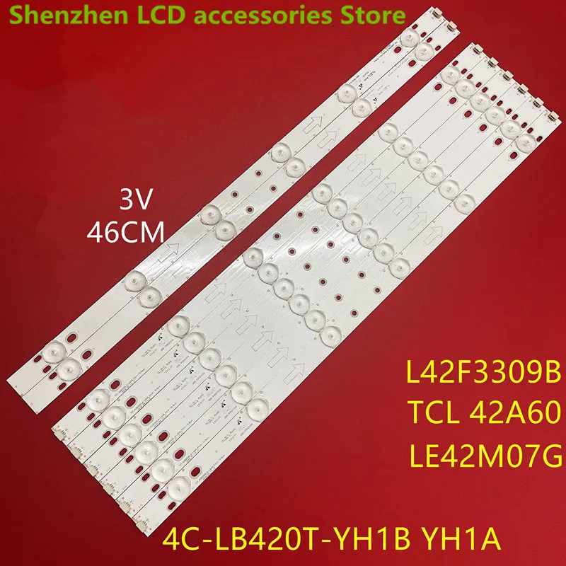 Для TCL 42E10 BD420E32-0601A/0601B-01 4C-LB420T-HQ2A/HQ2B 100% новая фотолампа 6 светодиодов 46 см 3 в