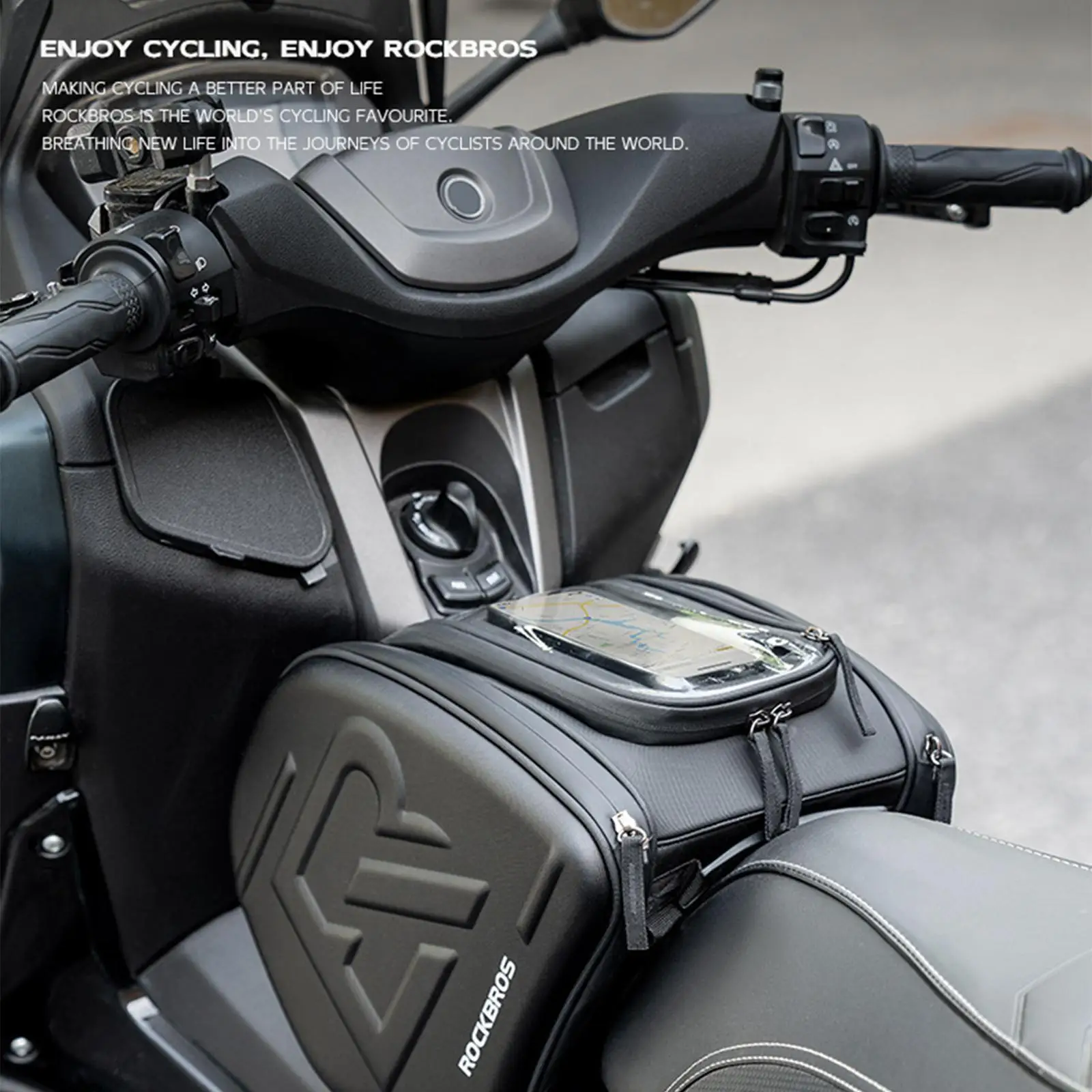 

Motorcycle Tank Bag PU EVA Easy Installation Waterproof for Honda Forza