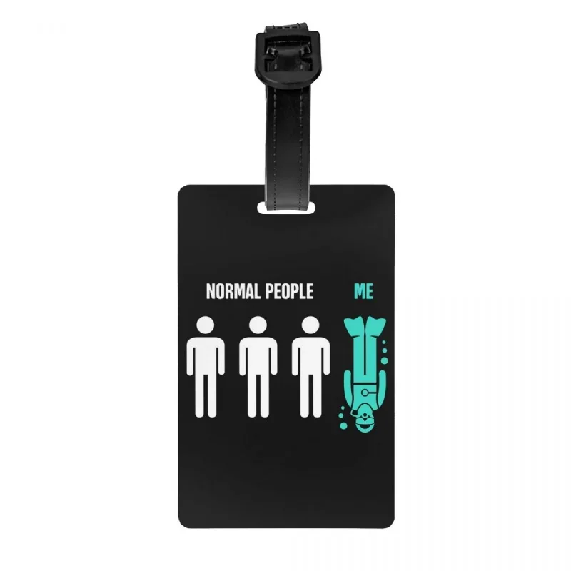 

Багажная бирка для дайвинга нормальных людей, сумка для дайвинга и дайвинга, сумка для дайвинга, чемодан для личной безопасности, идентификационная бирка