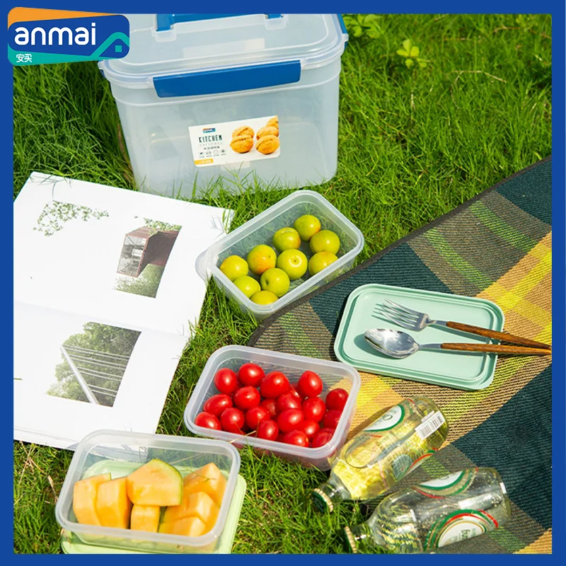 Anmai пищевой контейнер для кемпинга Set 2 шт. коробка хранения фруктов круглая