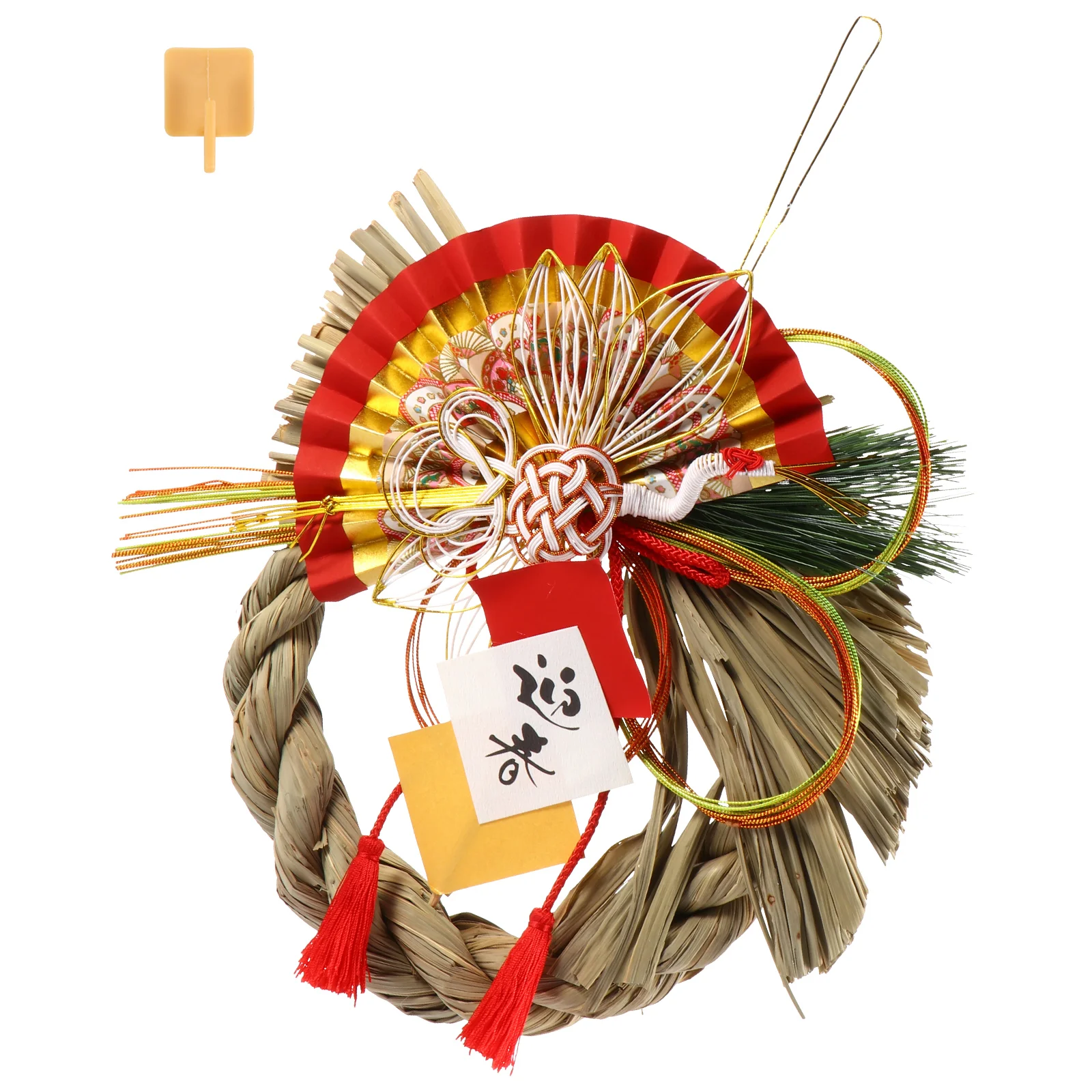 

Japanese Wreath Hanging Ornaments Japanese New Years Wreath Front Door Wreath for Sushi Restaurant Wall Door Hanging Decor