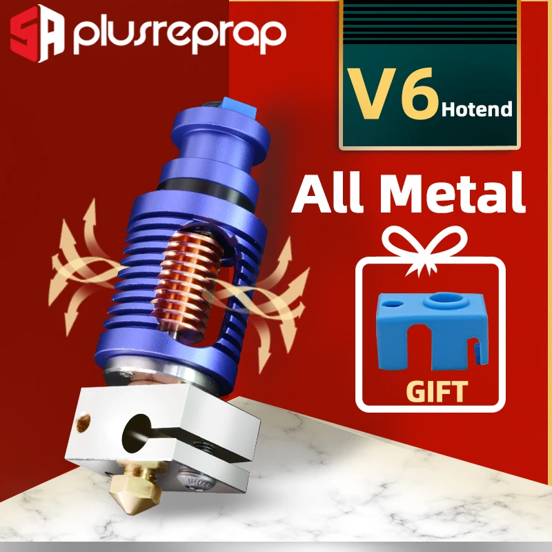 

V6 Ender-3 BI-Metal Heatbreak Print J-Head Hotend for Dragon PrusaI3 Dual Direct Drive Extrusion 3D 1.75mm Filament