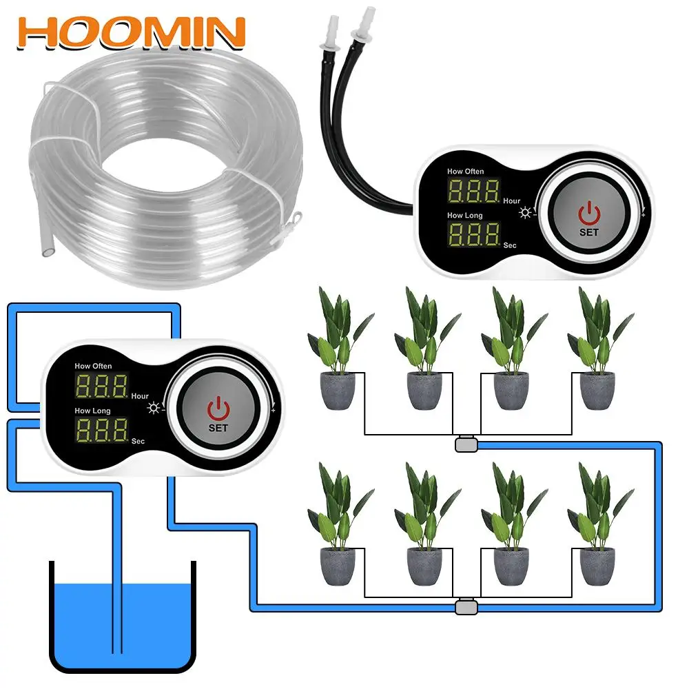 

Smart Drip System Plant Irrigation Device Garden Water Pump Controller USB Powered Automatic Electronic Watering Timer